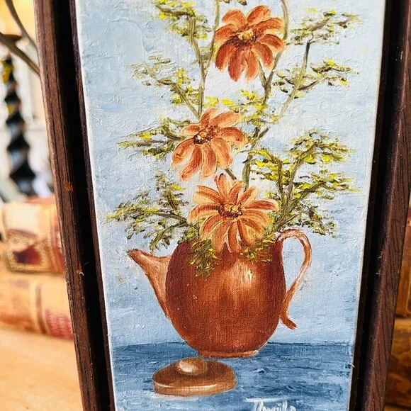 ❌SOLD❌VTG Signed oil painting still life - Picture 12 of 12